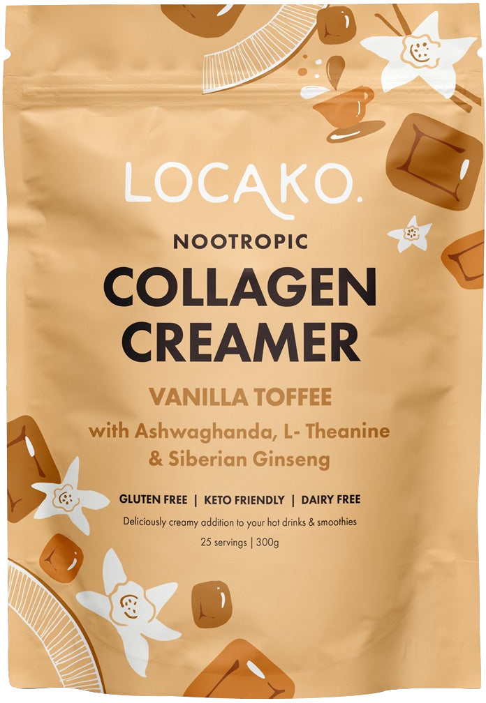 Locako Collagen Creamer Nootropic (Vanilla Toffee) 300g
