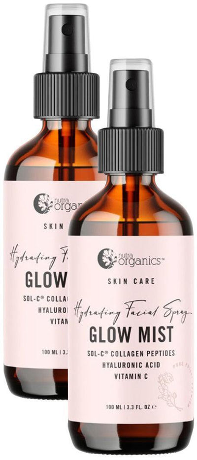 Nutraorganics Skin Care Hydrating Facial Spray Glow Mist Bundle Pack - Health Co