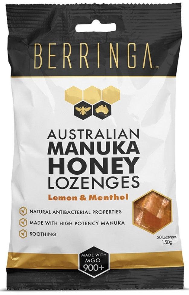 BERRINGA Honey Lozenges Lemon & Menthol (MGO 900+) - Health Co