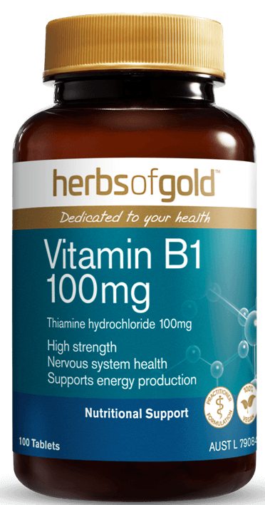 Herbs of Gold Vitamin B1 100mg - Health Co