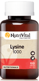Nutrivital Lysine 1000mg - Health Co