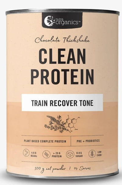 Clean Protein Thickshake 500g Powder By Nutraorganics - Health Co