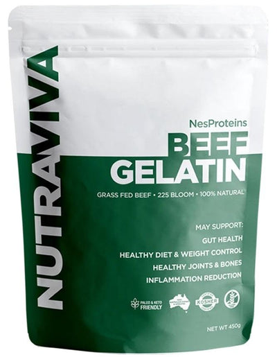 NutraViva NesProteins Beef Gelatin (Grass Fed) 450g - Health Co
