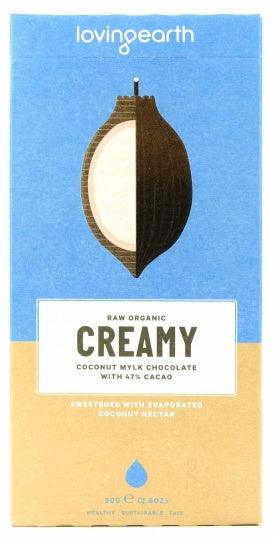 Loving Earth Raw Organic Creamy Coconut Mylk Chocolate 80g by Loving Earth - Health Co