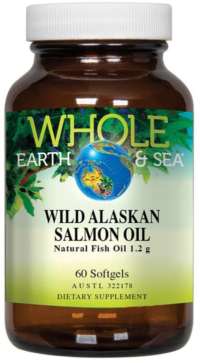 Whole Earth & Sea Wild Alaskan Salmon Oil 1.2g Softgels - Health Co