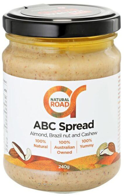 Almond, Brazil & Cashew Spread 240gm By Natural Road - Health Co