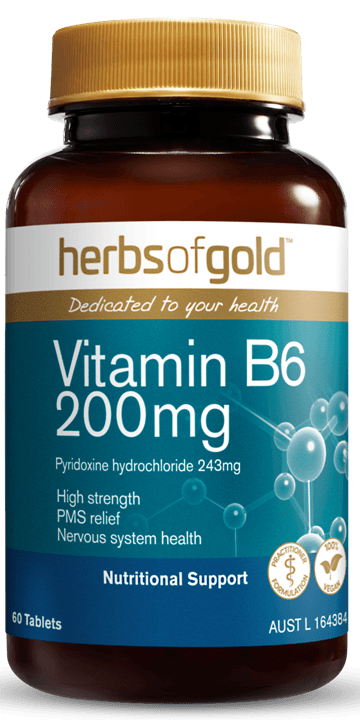 Herbs of Gold Vitamin B6 200mg - Health Co