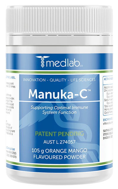 Medlab Manuka-C Orange Mango Powder - Health Co