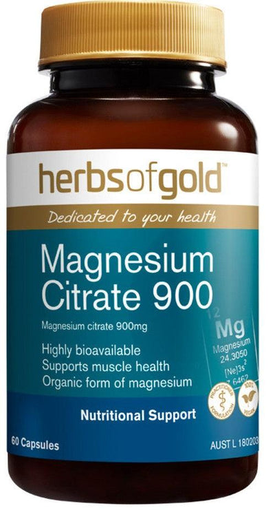 Herbs of Gold Magnesium Citrate 900 - Health Co