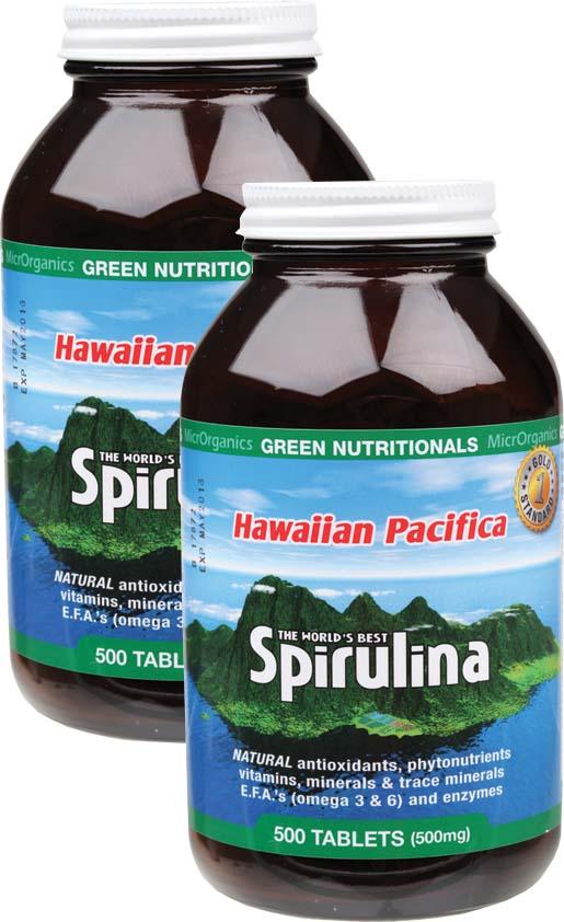 Green Nutritionals Hawaiian Spirulina Tablets Bundle Pack - Health Co