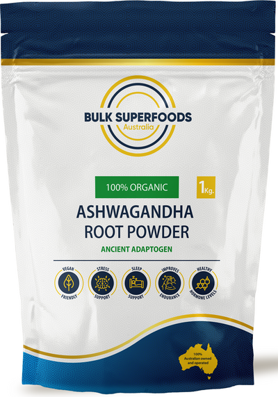 Organic Ashwagandha Root Powder 1Kg by Bulk Superfoods