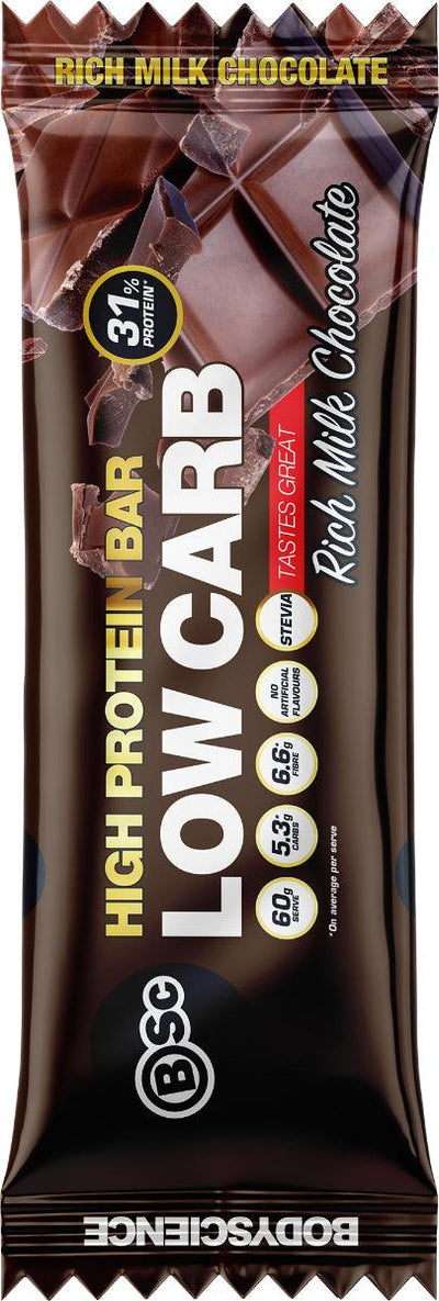 BSC High Protein Low Carb Bars - Rich Milk Chocolate - Health Co