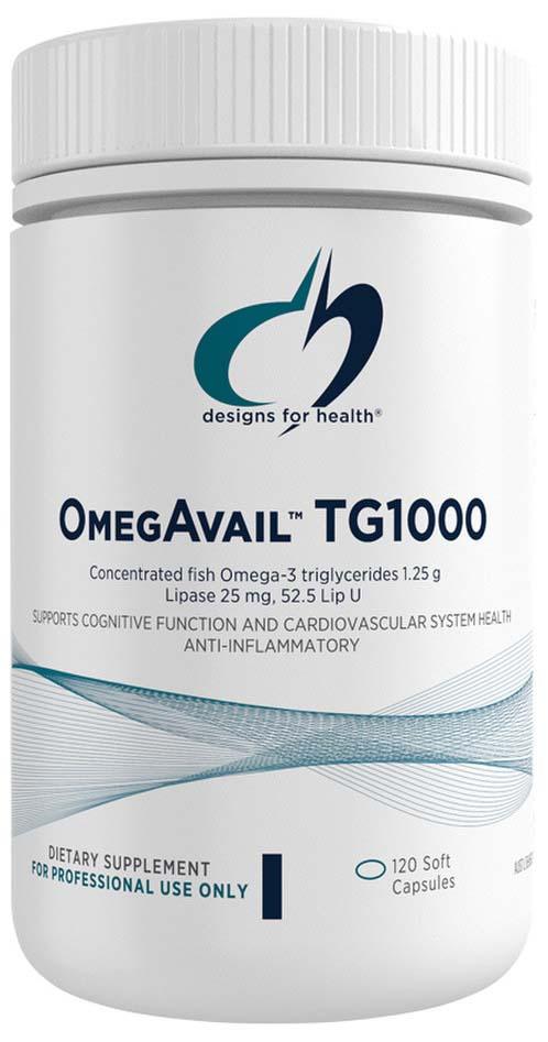 Designs For Health OmegAvail TG 1000 softgel Capsules - Health Co
