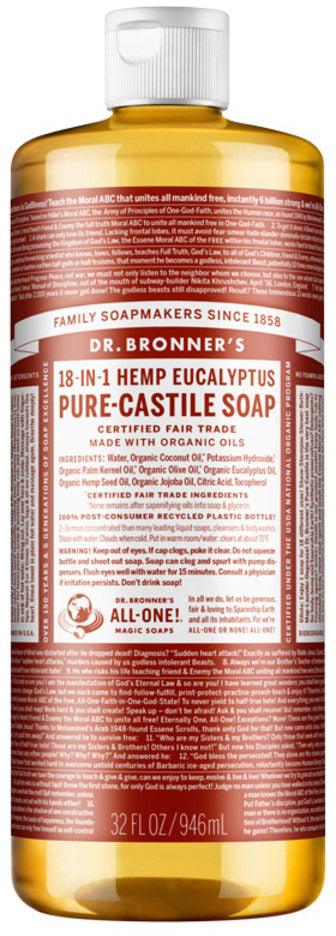 Dr Bronner's Pure Castile Liquid Soap - Health Co