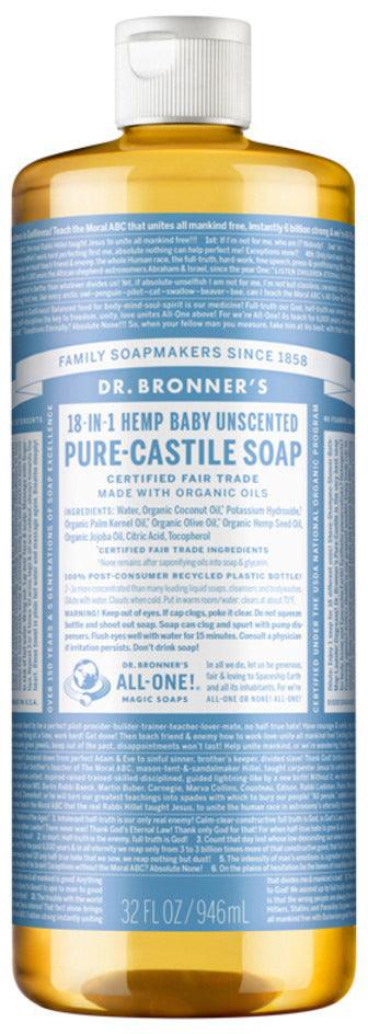 Dr Bronner's Pure Castile Liquid Soap - Health Co