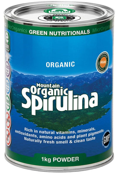 Green Nutritionals Mountain Organic Spirulina Powder - Health Co