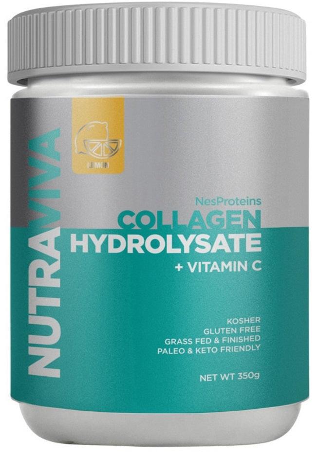 NutraViva NesProteins Collagen Hydrolysate + Vitamin C Lemon 350g - Health Co