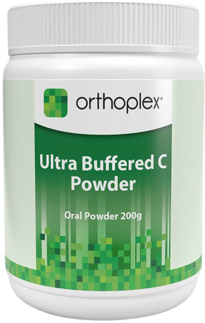 Orthoplex Green Ultra Buffered Vitamin C Powder 200G - Health Co