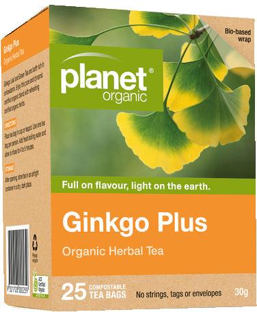 Planet Organic Ginkgo Plus Herbal Tea - Health Co