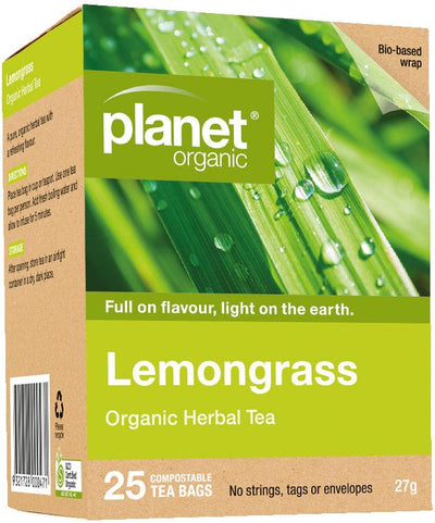 Planet Organic Lemongrass Herbal Tea - Health Co