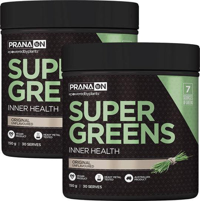 Prana On Super greens 150g Bundle pack - Health Co
