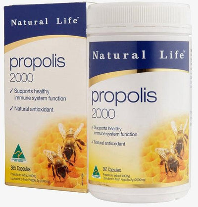 Natural Life Propolis 2000 365 capsules - Health Co