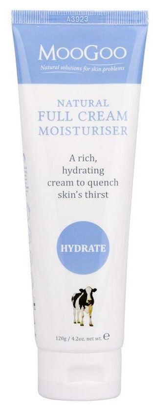 Full Cream Moisturiser 120g By MooGoo - Health Co