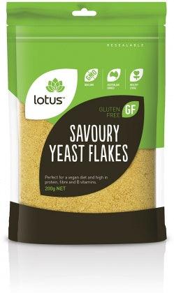 Lotus Savoury Yeast Flakes G/F 200gm - Health Co