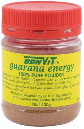 Bonvit Guarana Powder 100% 100g - Health Co