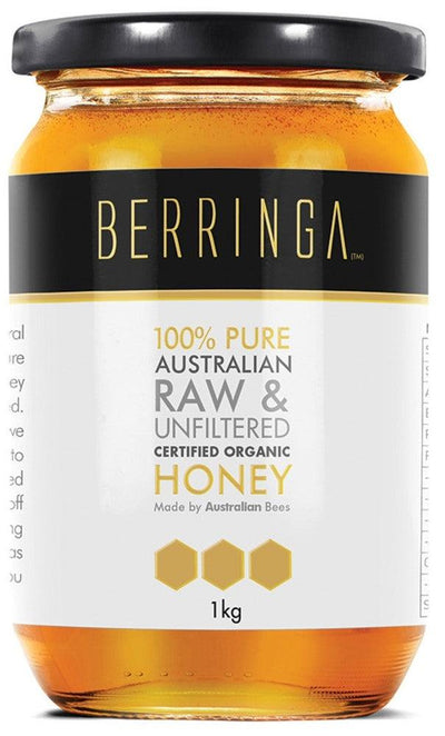 BERRINGA Raw & Unfiltered Honey 1kg - Health Co