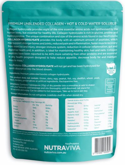 NutraViva NesProteins Collagen Hydrolysate (Beef) Halal 450g - Health Co