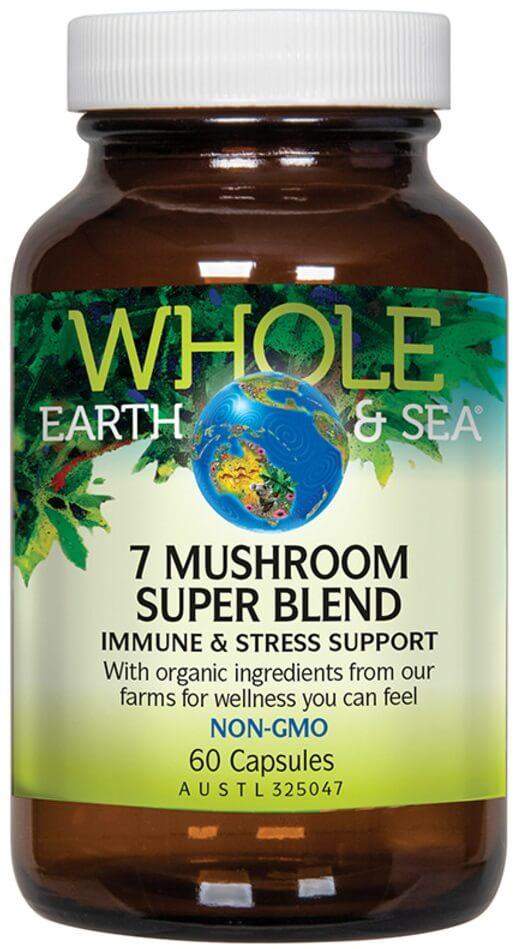 Whole Earth & Sea 7 Mushroom Super Blend Capsule - Health Co