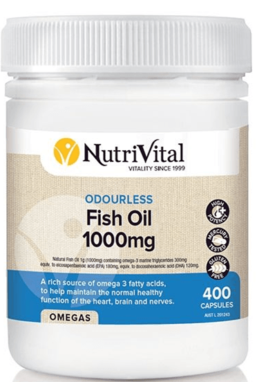Nutrivital Odourless Fish Oil 1000mg - Health Co