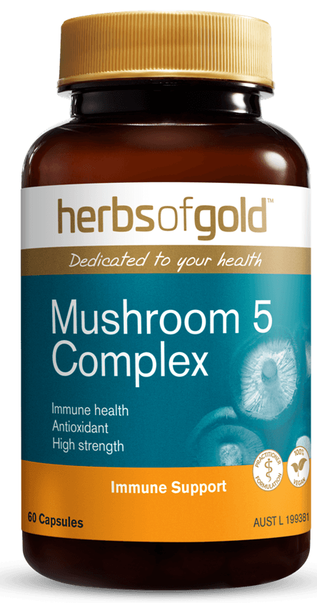 Herbs of Gold Mushroom 5 Complex - Health Co