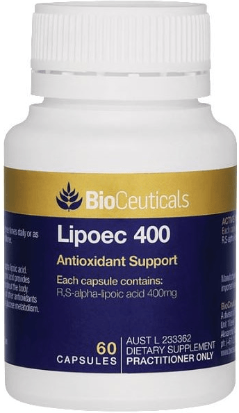 Bioceuticals Lipoec 400 Capsules - Health Co