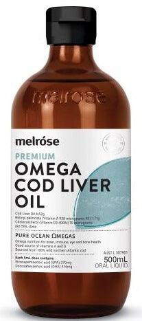 Cod Liver Oil 500ml by Melrose - Health Co